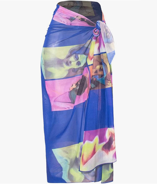 SKETCHY WRAP SKIRT